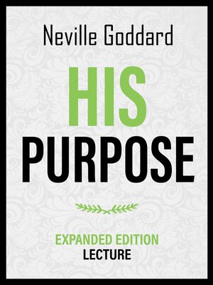 cover image of His Purpose--Expanded Edition Lecture